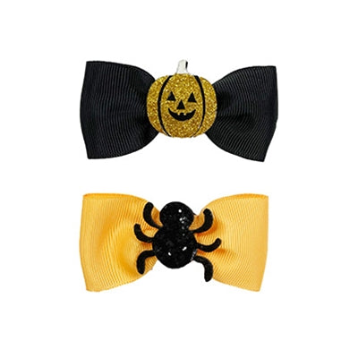 Happy Pet Halloween Butterfly Bow Spin Pumpkin