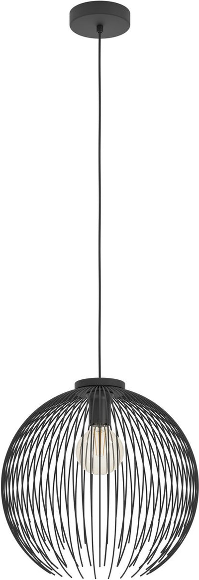 Lampe à suspension Eglo venezuela - e27 - ø 40 cm - noire