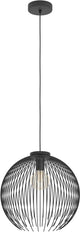 Lampe à suspension Eglo venezuela - e27 - ø 40 cm - noire