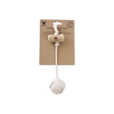 Martin Coffeehout Tensile Speels Flostouw pour les petits chiens avec cliquet