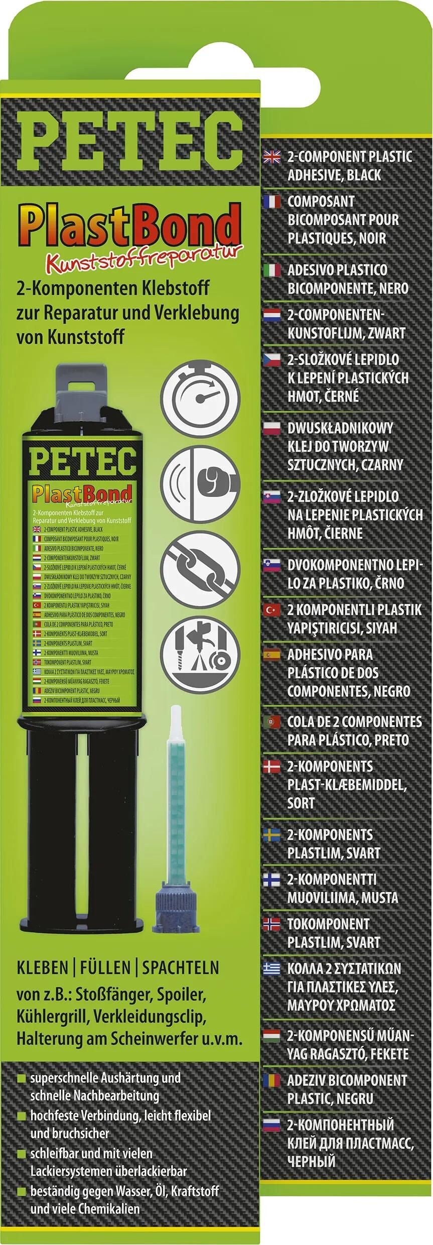 PETEC 2K ADHESIVE PlastBond 24 ml Double seringue