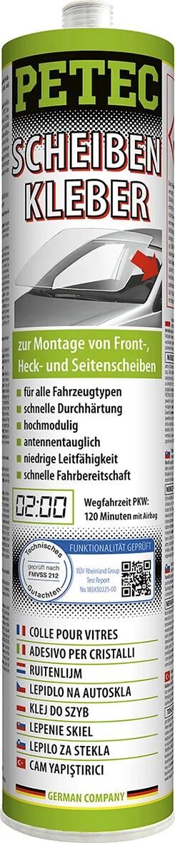 PETEC 1K WINDED ADHESIVE 310 ML CARTOUCE