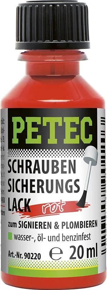 Varnis de sécurité Petec Rouge 20 ml