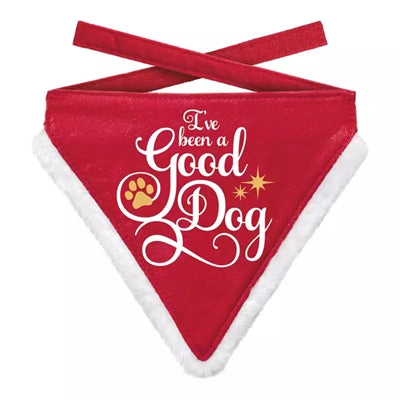 Bond cadeaux de Noël bandana bon chien rouge