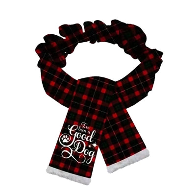Écharpe de Noël des cadeaux Je suis un bon chien rouge vert
