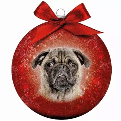 APPOSSIONNES CADEAUX BALLE DE NOIND GRATIED PUG ROUGE