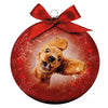 APPOSSIONNES CADEAUX BALLE de Noël Grossed Crazy Dog Red