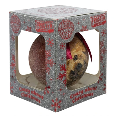APPOSSIONNES CADEAUX BALLE de Noël Grossed Crazy Dog Red