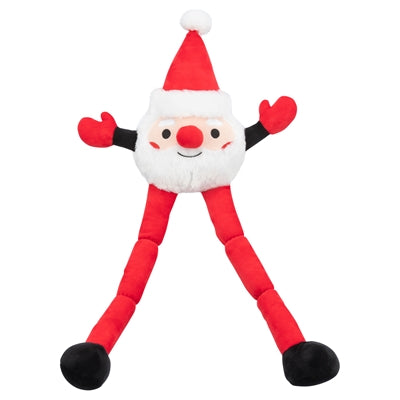 Trixie Noël Père Noël avec de longues jambes en peluche