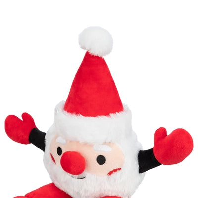 Trixie Noël Père Noël avec de longues jambes en peluche