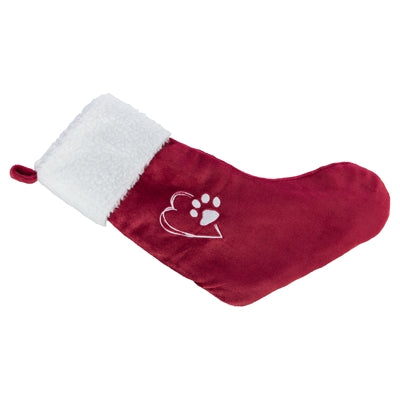 Trixie Noël chaussette de Noël en peluche rouge blanc