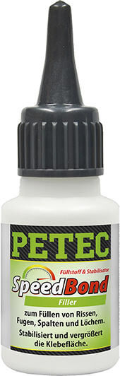Petec système de jeu de colle universel speedbond speedbond remplissage bouteilles d'eau 30 ml blanc