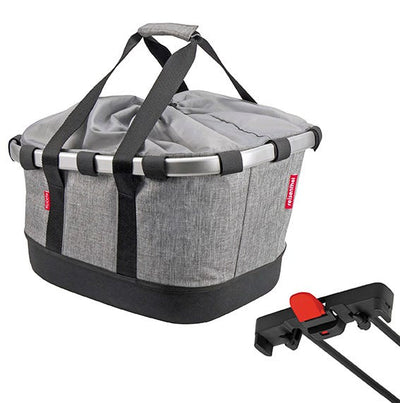 Panier de vélo Abi klickfix derrière bikebasket gt uniklip twist gris