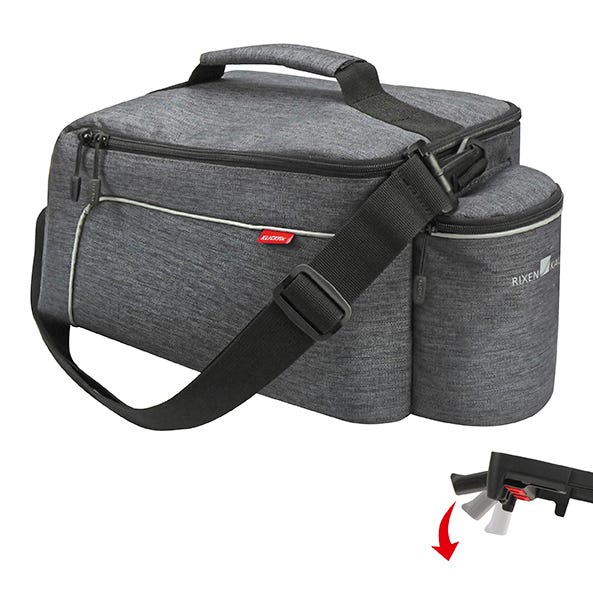 Klickfix sacoche de vélo simple arrière rackpack light uniklip gris - 414261