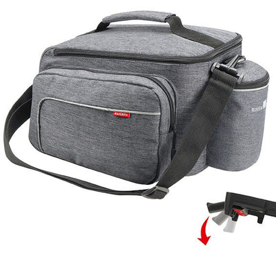 Abi klickfix sacoche de vélo arrière simple rackpack sport uniklip gris