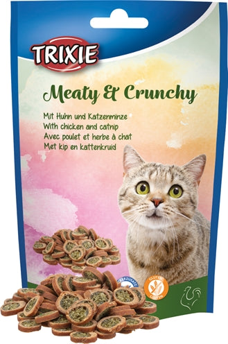 Trixie charnue Crunchy Chicken Catnip Gluten -evel-Free