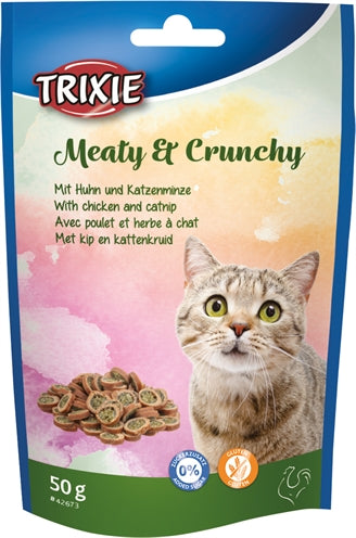 Trixie charnue Crunchy Chicken Catnip Gluten -evel-Free