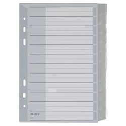 Onglets a5 vierges en polypropylène gris Leitz