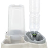 Trixie Voerdistenser et distributeur d'eau en plastique gris taupe