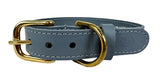 Chien de collier sazzz courageux en cuir bleu clair - afbeelding 1
