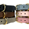 Chien de col sazzz braveheart en cuir rose