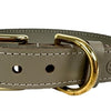 Chien de col sazzz braveheart en cuir taupe