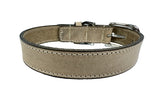 Chien de col sazzz nomade vintage en cuir beige - afbeelding 2