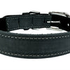 Chien de col sazzz nomade anthracite en cuir vintage