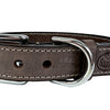 Chien de collier sazzz nomade en cuir vintage marron