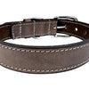 Chien de collier sazzz nomade en cuir vintage marron