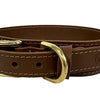 Chiens de collier de sazzz selle en cuir pionnière marron