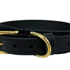 Chiens de collier sazzz en cuir pionnier noir