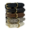 Chien de collier sazzz pionnier en cuir taupe