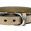Chiens de col sazzz boho beige en cuir vintage