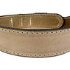 Chiens de col sazzz boho beige en cuir vintage