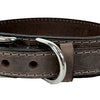 Chien de col sazzz boho en cuir vintage marron