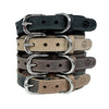 Chien de col sazzz boho en cuir vintage marron