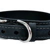 Chien de col sazzz boho anthracite en cuir vintage