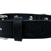 SAZZZ Collar Dog Adventure Stone Le cuir noir