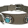 SAZZZ Collar Dog Adventure Stone Leather Taupe