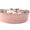 Chiens de col sazzz chérie en cuir rose
