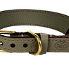 Chiens de col sazzz chérie en cuir taupe