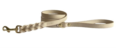 Sazzz dog ceinture passion tressée en cuir crème