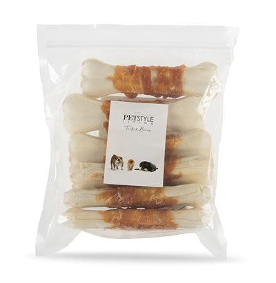 Petstyle vivant Bot pressé blanc avec poulet