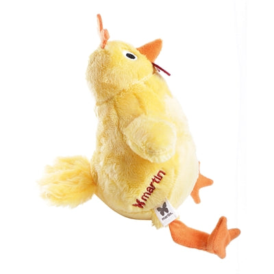 Martin Dog Toys poulet en peluche jaune recyclé