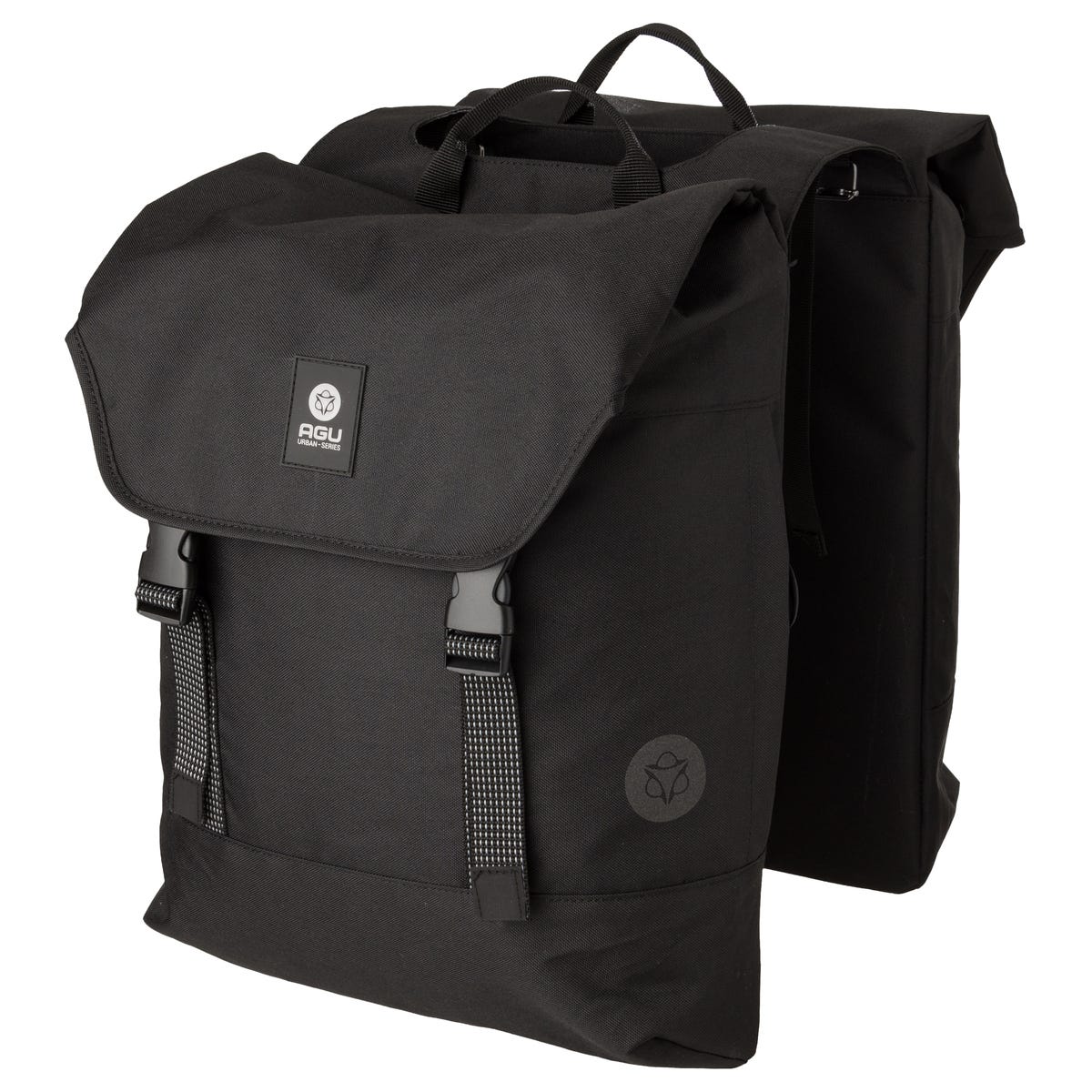 Agu dwr double sacoche de vélo urban noir