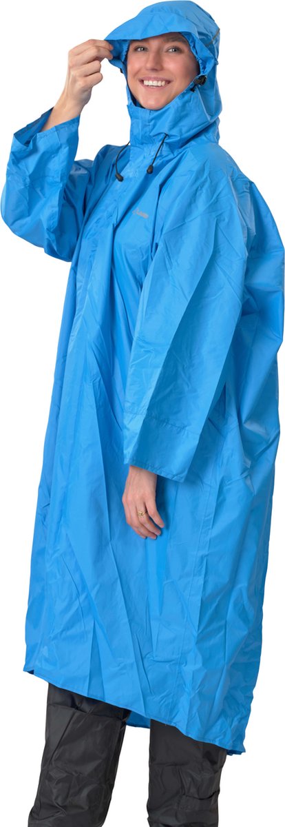 Poncho de randonnée outdoor Lowland - 100% imperméable (10 000 mm) - respirant (8 000 g m²) sans PFA ! grand