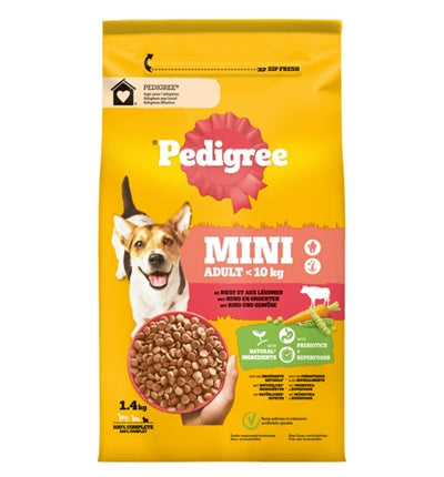 Pedigree adulte mini avec boeuf et légumes