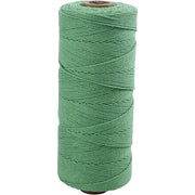 Crétiv Company Macramé Cord, L: 315 m, épaisseur 1 mm, qualité mince 12 12, vert clair, 220 g 1 balle - afbeelding 1