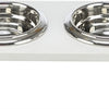 Trixie Be Nordic Set Nowing Bucket Water Bank Wood en acier inoxydable blanc